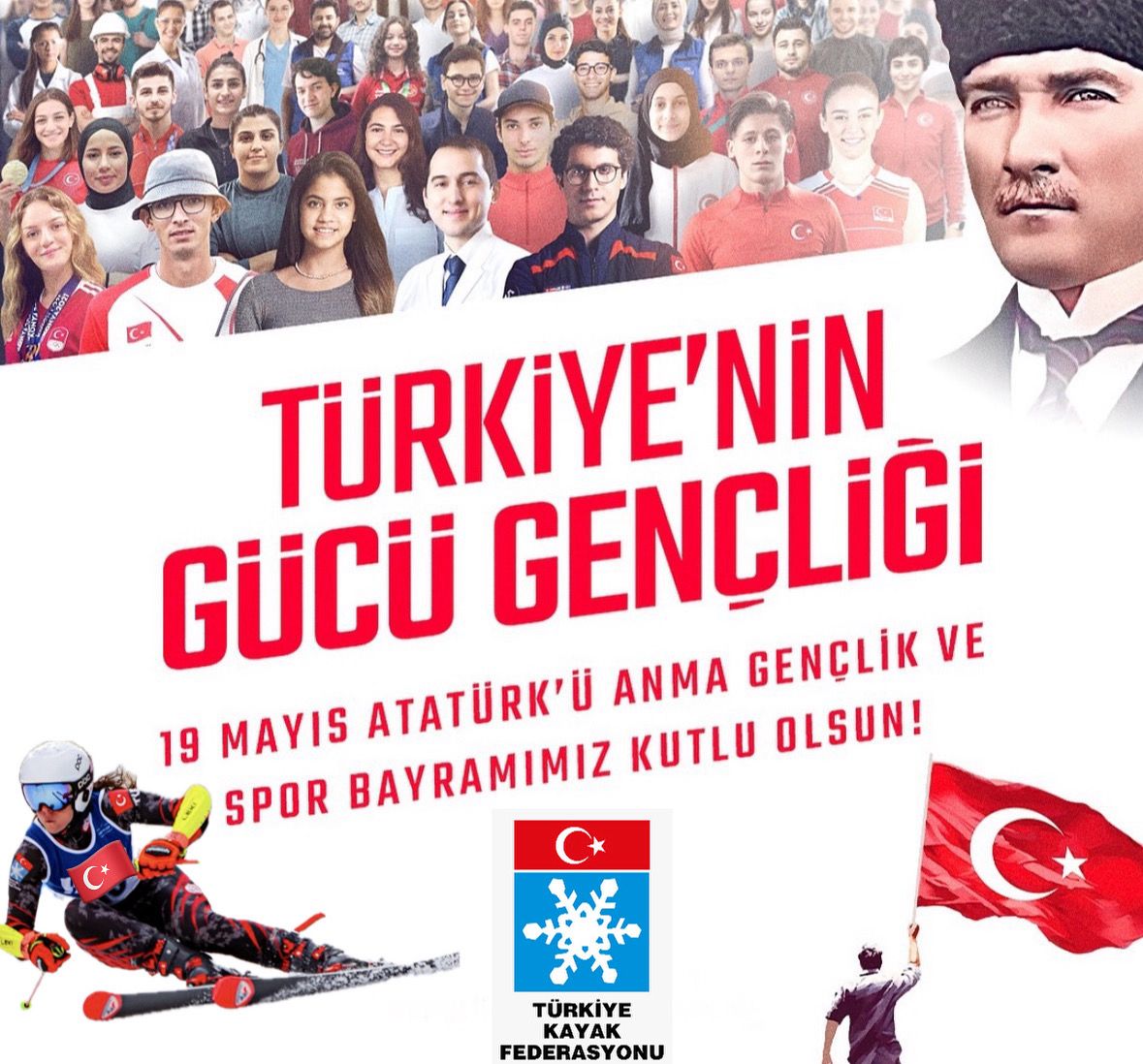 19 MAYIS ATATÜRK'Ü ANMA GENÇLİK VE SPOR BAYRAMI KUTLU OLSUN